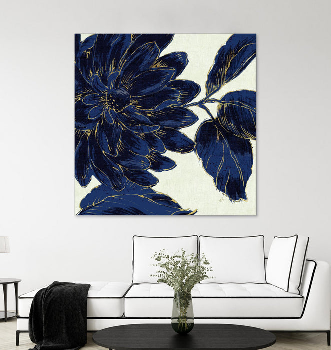 \"Indigo Garden I\" Giant Art 72x72 Wall Art