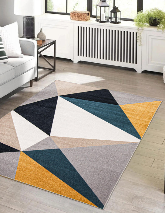 Gemma Multi-Colour Machine Washable Area Rug - 3'0\" x 5'0\"