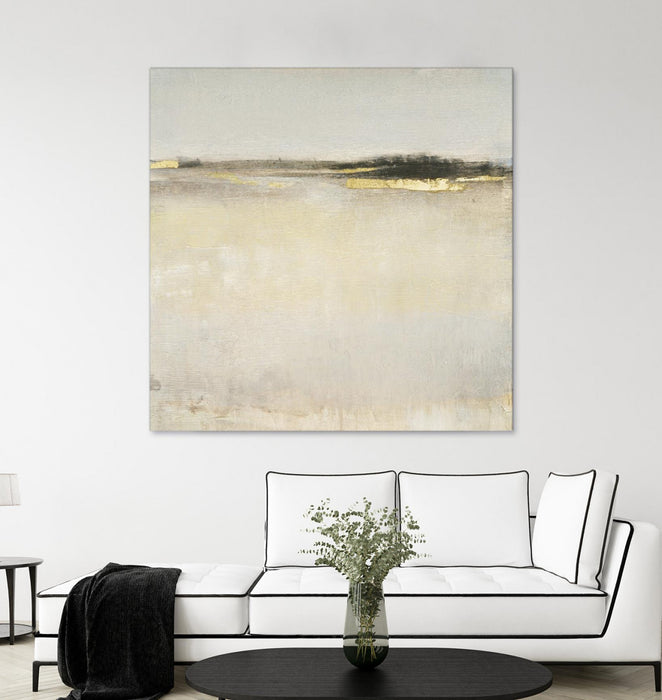 \"Embellished Subtle Scape I\" Giant Art 72x72 Wall Art