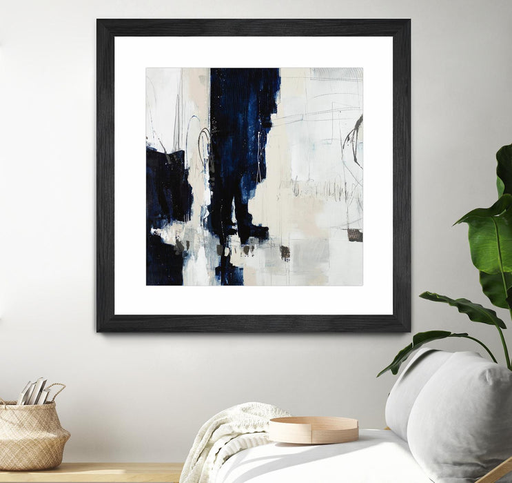 \"Underground Mechanics\" Matted and Framed Black 36x36 Wall Art