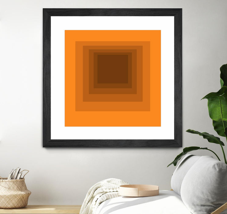 \"After Josef F\" Matted and Framed Black 36x36 Wall Art