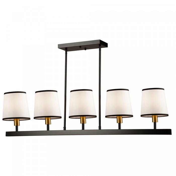 Coco 5-Light Black Gold Ceiling Light