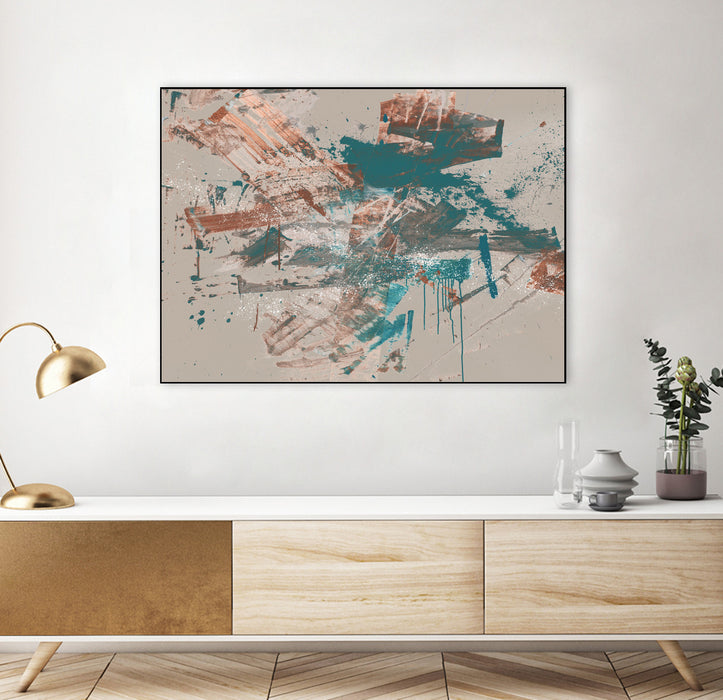 \"Fresh Grind Ii\" Canvas Framed Black 24x18 Wall Art