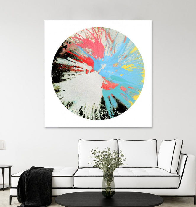 \"Spin Art 10\" Giant Art 54x54 Wall Art