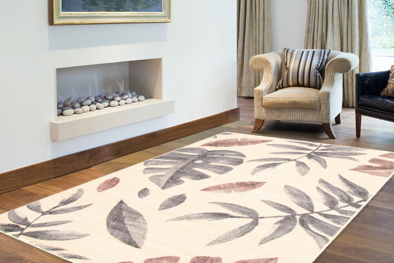 Palta Cream-Rose Area Rug - 7'10\" x 10'2\"