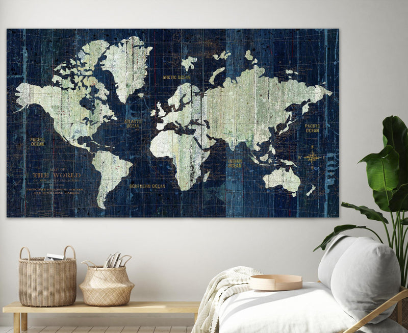 \"Old World Map\" Giant Art 84x48 Wall Art