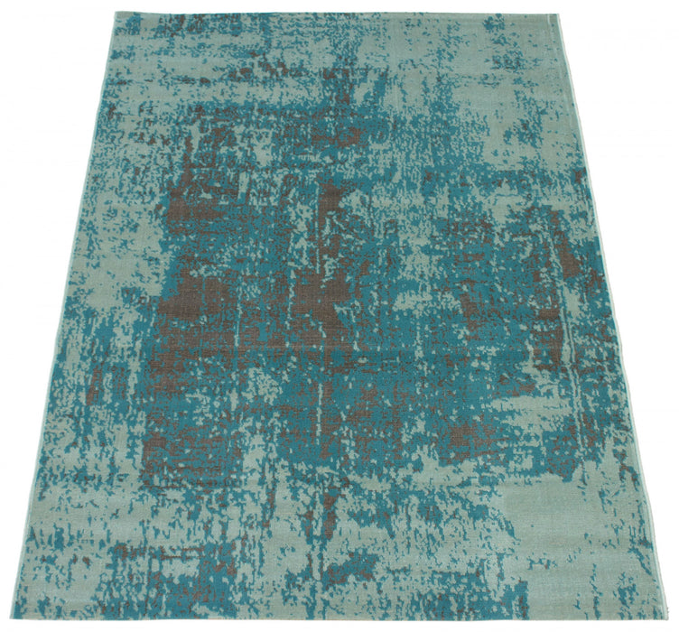 Mariam Aqua 5'3\" x 7'7\" Area Rug