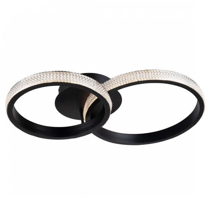 Nova 30 W LED Black Flush Mount