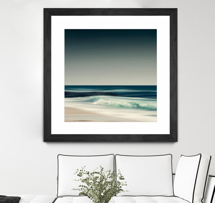 \"Cristal Surf\" Matted and Framed Black 36x36 Wall Art