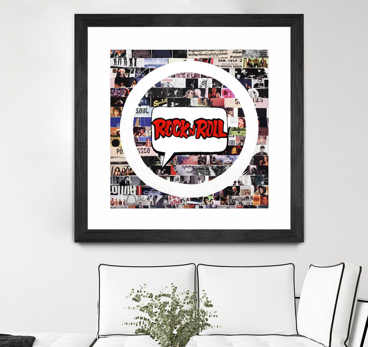 \"Its Here To Stay\" Matted and Framed Black 30x30 Wall Art