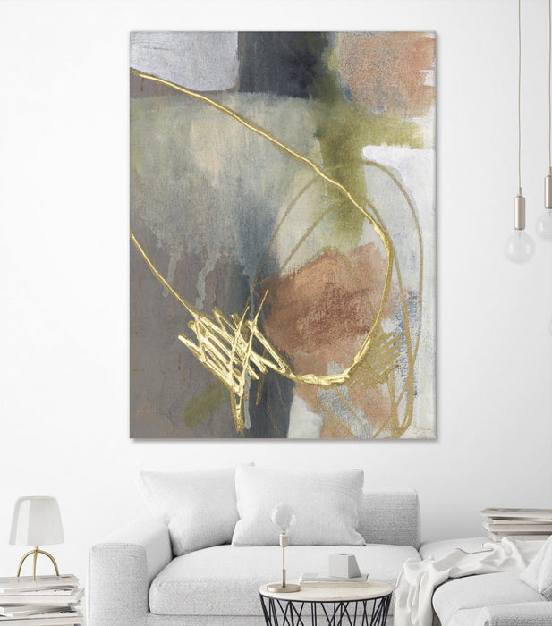\"Burnished Loops Ii\" Giant Art 72x54 Wall Art