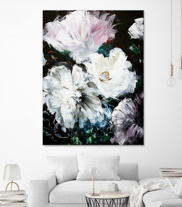 \"Soft Hue Flowers\" Giant Art 72x54 Wall Art
