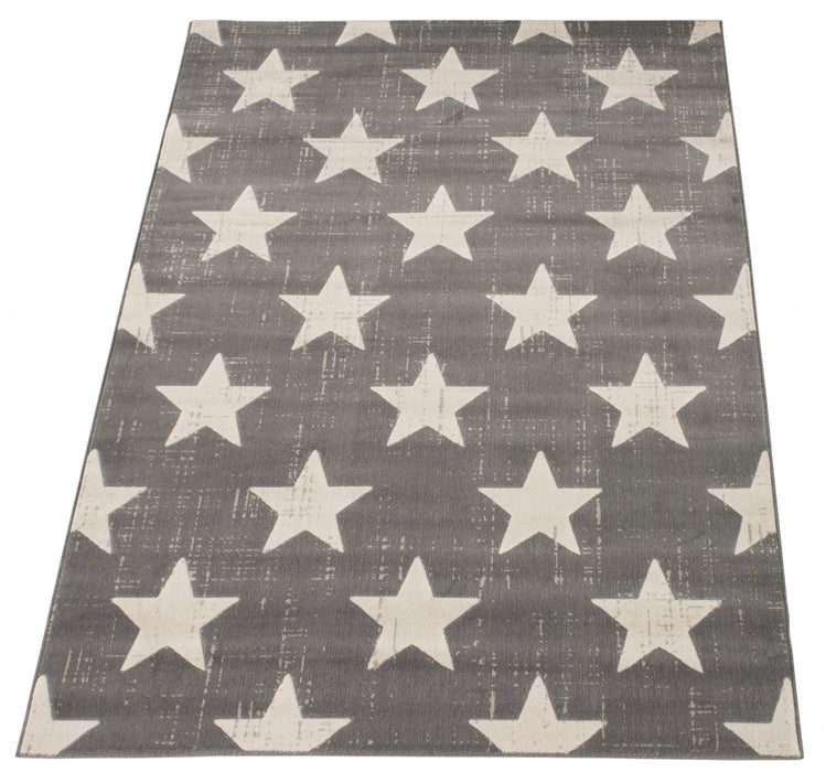Ira Grey 4'7\" x 6'7\" Area Rug
