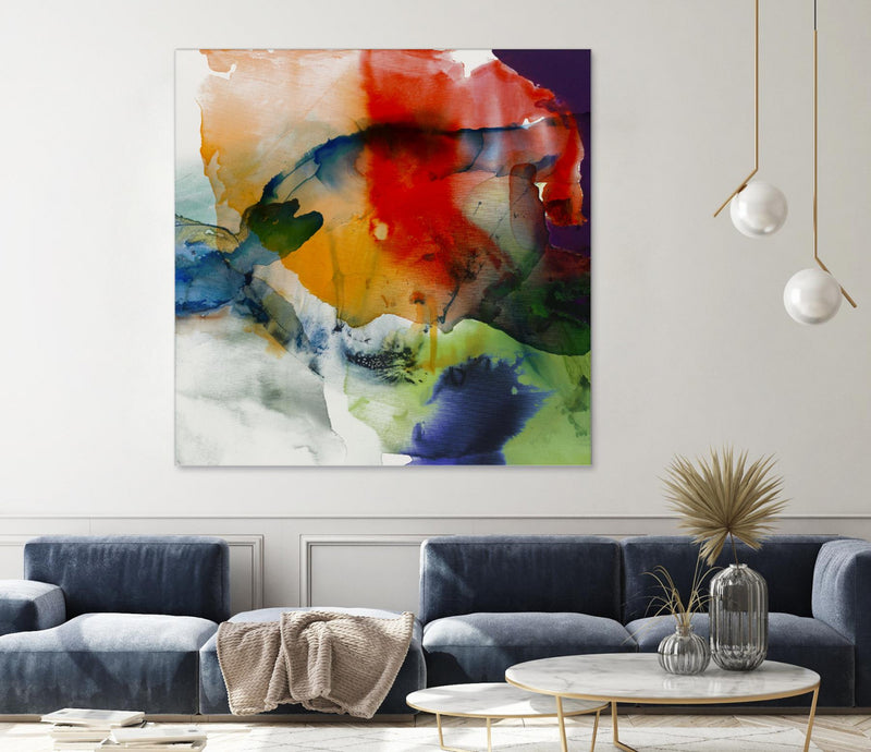 \"Vibrant Terrain I\" Giant Art 72x72 Wall Art