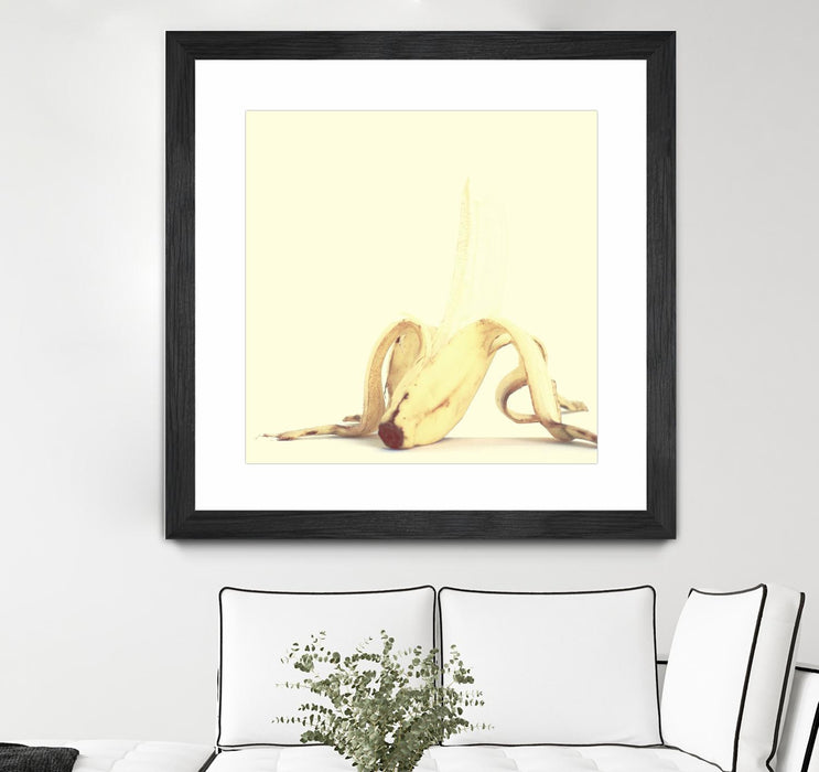 \"Banada Honey Puff\" Matted and Framed Black 36x36 Wall Art