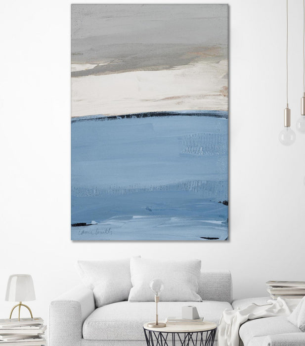 \"Blue Flatlands I\" Giant Art 72x48 Wall Art