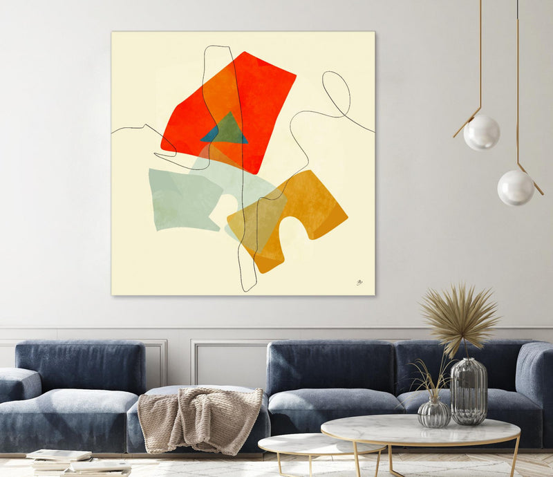 \"Mid Century Geometric\" Giant Art 72x72 Wall Art