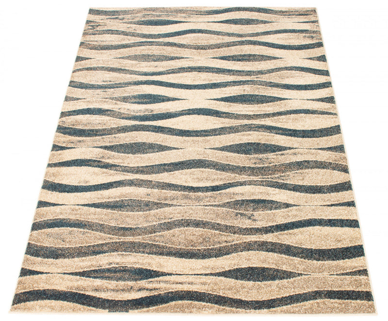 Arusha Ivory / Blue 6'7\" x 9'6\" Area Rug