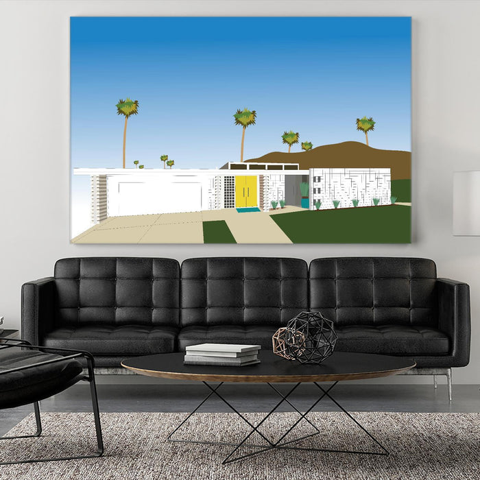 \"Palm Spring Living Ii\" Giant Art 84x54 Wall Art