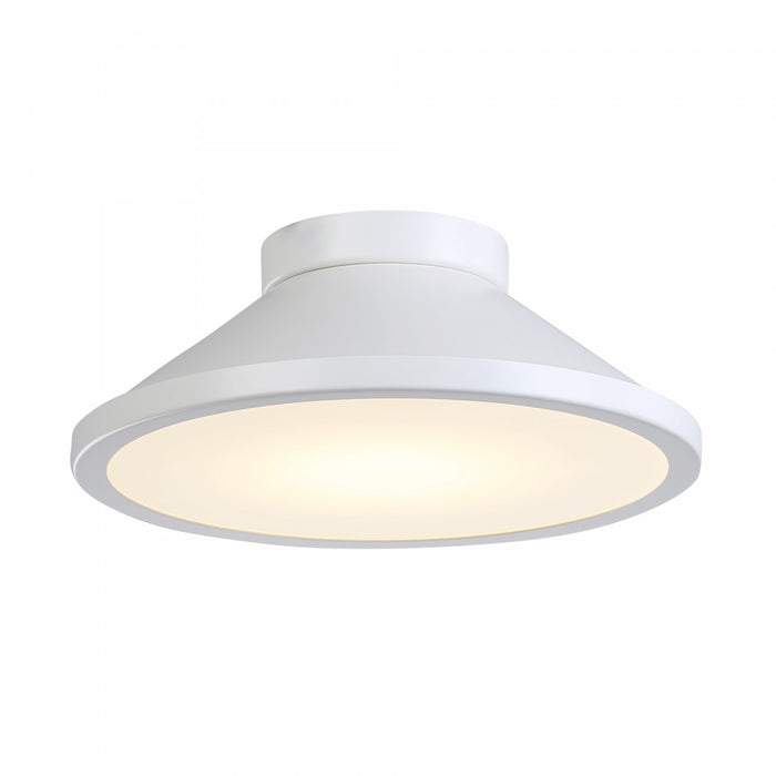 Lucida White Integrated LED Flush Mount