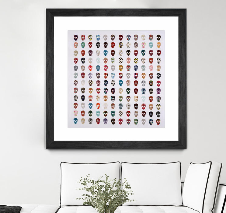 \"Gorgeous Crowd\" Matted and Framed Black 36x36 Wall Art