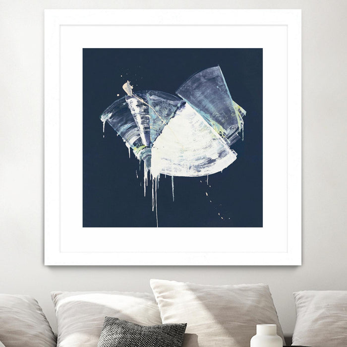 \"Bells In Motion\" Matted and Framed White 36x36 Wall Art
