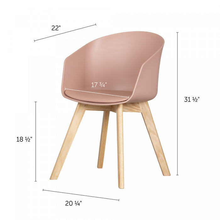 Flam Pink Dining Chairs - Set of 2
