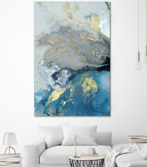 \"Ocean Splash I\" Giant Art 84x54 Wall Art