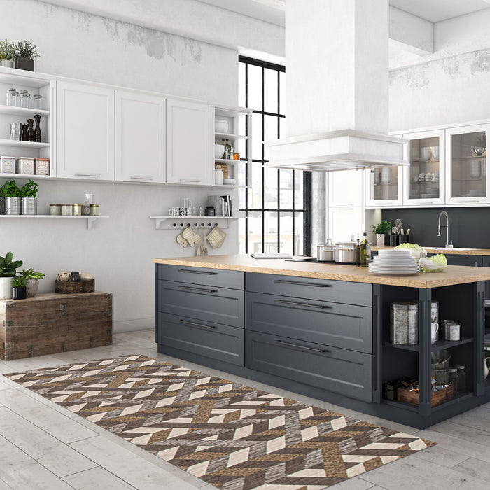 Bellezza Dark Brown 2'2\" x 6'0\" Area Rug