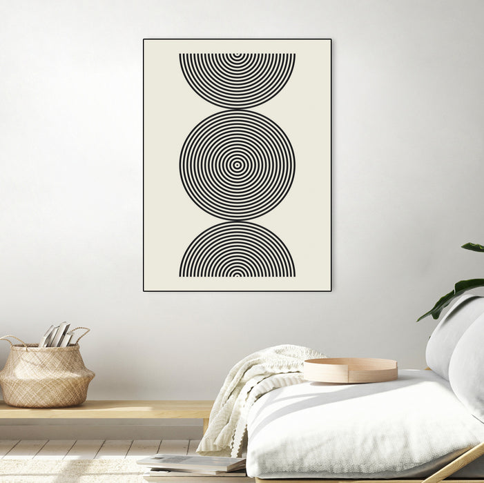 \"Simplicity Ii\" Canvas Framed Black 24x32 Wall Art