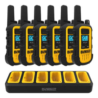 DeWALT DXFRS800 Heavy Duty 6-Port Walkie Talkie Charger