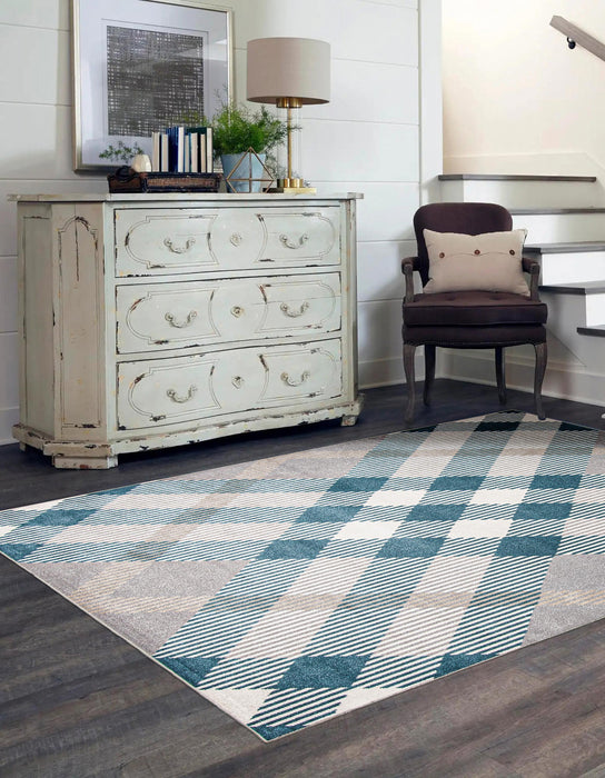 Kors Grey Machine Washable Area Rug - 5'0\" x 7'0\"