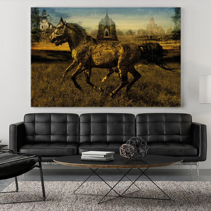 \"2 Horses\" Giant Art 72x48 Wall Art