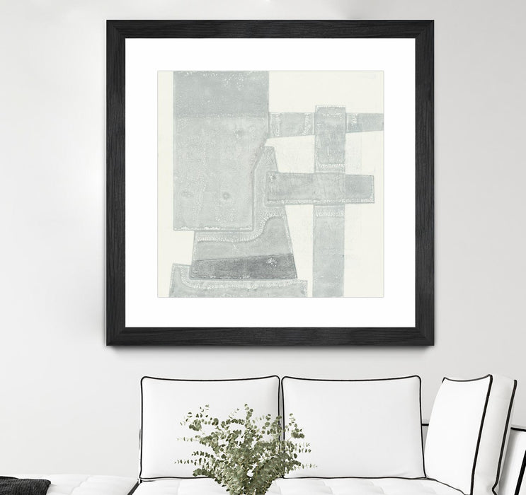 \"Orien\" Matted and Framed Black 36x36 Wall Art