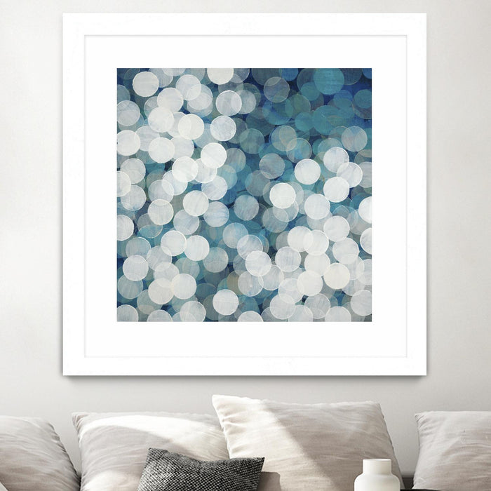 \"Head In The Clouds\" Matted and Framed White 36x36 Wall Art