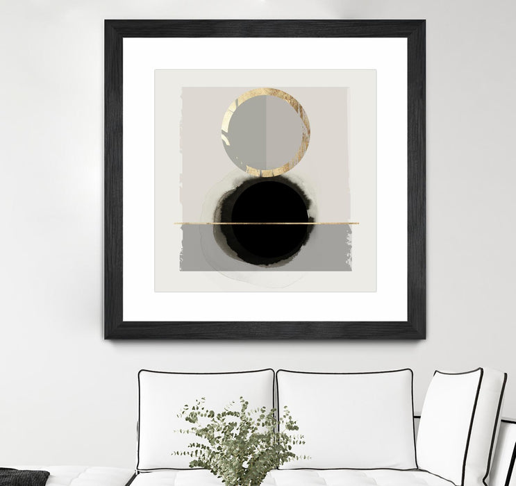 \"Dream Life Inspired I\" Matted and Framed Black 30x30 Wall Art