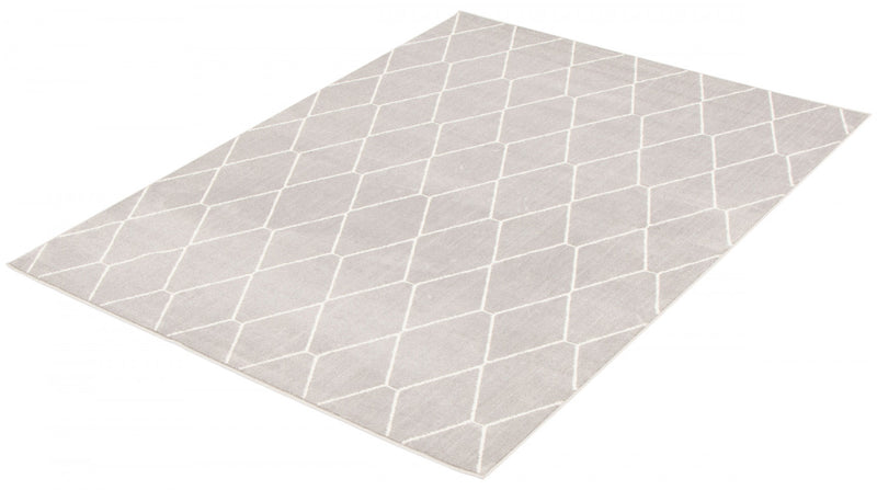 August Grey-White 6'7\" x 9'6\" Area Rug