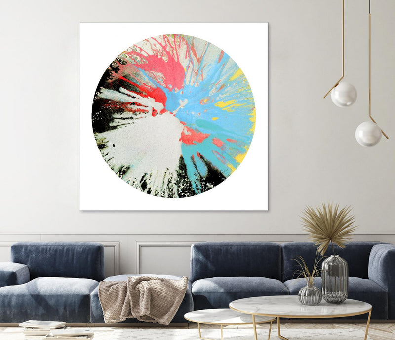 \"Spin Art 10\" Giant Art 54x54 Wall Art