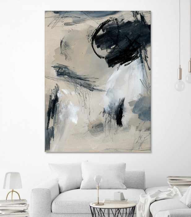 \"Scribble Abstract I\" Giant Art 72x54 Wall Art