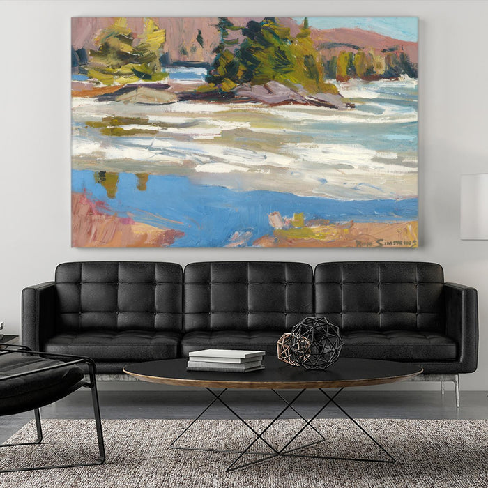 \"Little Running River\" Giant Art 84x54 Wall Art