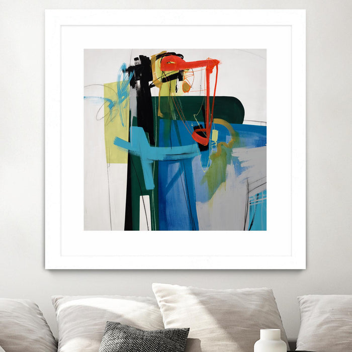 \"Return The Fork\" Matted and Framed White 30x30 Wall Art