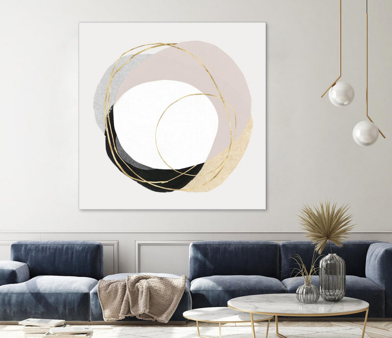 \"Ring Of Gold Ii\" Giant Art 54x54 Wall Art