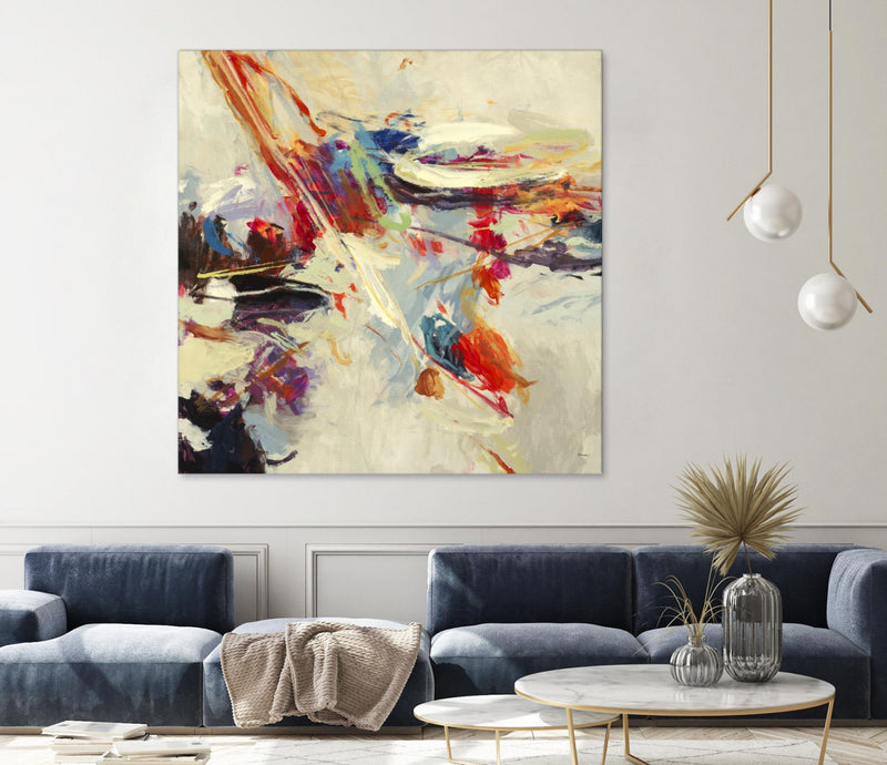 \"Positive Energy I\" Giant Art 54x54 Wall Art