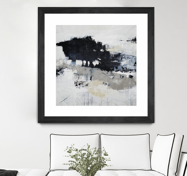 \"Big Bonanza\" Matted and Framed Black 30x30 Wall Art