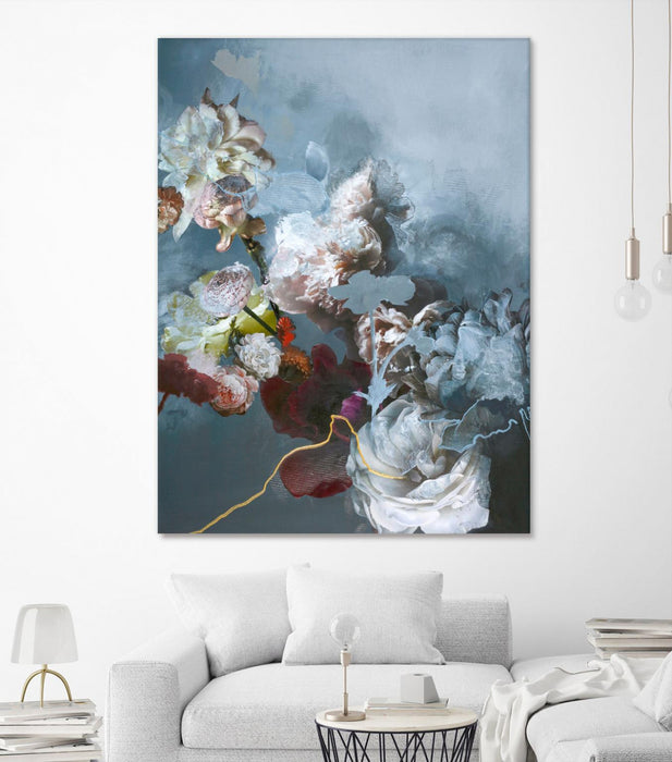 \"Haute Couture Blue\" Giant Art 72x54 Wall Art