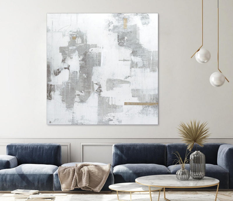 \"Haloed In Metallic Ii\" Giant Art 54x54 Wall Art