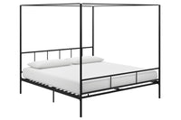 Novogratz Marion King Canopy Bed - Black 