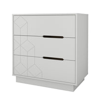 Nordika 3-Drawer Chest - White 