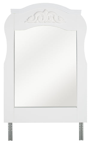 Diamond Dreams Bedroom Dresser Mirror for Kids - White