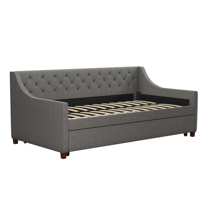 Novogratz Her Majesty Daybed and Trundle - Grey
